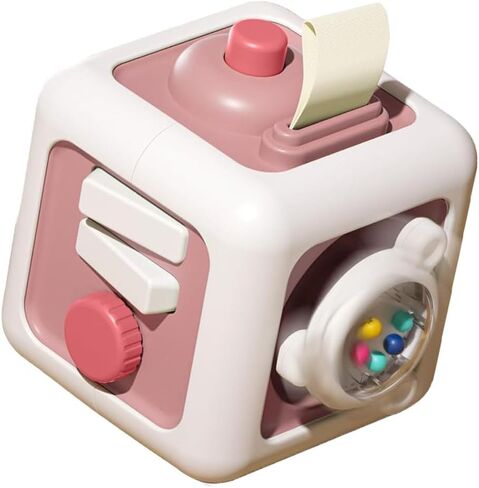 Montessori Toys for 1+ Year Old Boys Girls, 12-18 Months Baby Car Seat Airplane Travel Busy Cube Toys for Fine Motor Skill Learning, First Birthday Gift for 1 Year Old (Green) in Saudi Arabia