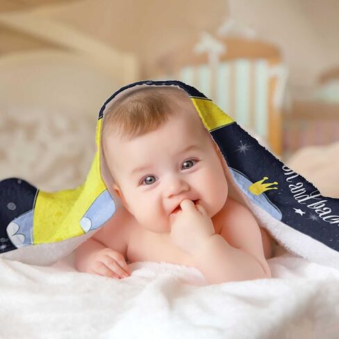 Pavo Swaddle Baby Blanket - Love You to The Moon and Back Elephant Baby Blanket - Ultra-Soft Fleece - Perfect, Baby Stuff for Newborn (Boy & Girl) - 30" x 40" in Kuwait