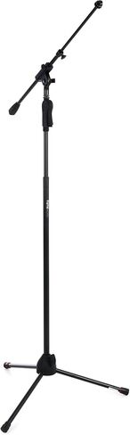 Gator Frameworks Tripod Mic Stand with Soft Grip Twist Clutch, Boom Arm, and Both 3/8" and 5/8" Adapters; Min/Max Height - 6"/99" (GFW-MIC-2020),Black in Saudi Arabia