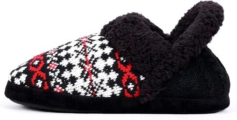 Women’s Slippers House Shoes Cozy Slipper with Warm Faux Fur Collar Winter Warm Knit Slip-on Slippers Indoor Bedroom for Womens in Saudi Arabia