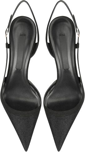 hysn&hoov Wedding High Heels Women Pumps Stiletto Slingback Elegant Sandals Heeled D'Orsay Buckle Closure Bridal Shoes in Saudi Arabia