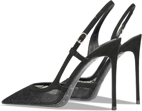 hysn&hoov Wedding High Heels Women Pumps Stiletto Slingback Elegant Sandals Heeled D'Orsay Buckle Closure Bridal Shoes in Saudi Arabia