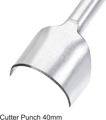 uxcell Half-Round Shaped Leather Cutter Punch 40mm Strap End Punch Tool for Crafting Strap Belt Wallet and Bag in Saudi Arabia