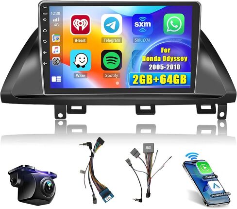 Android Car Stereo for 2005-2010 Honda Odyssey Radio 2+64GB 10.1 Inch Touchscreen Car Radio Wireless Apple Carplay Android Auto Support GPS Navigation WiFi Bluetooth FM EQ Backup Camera in Saudi Arabia