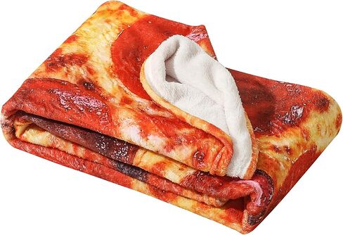 Soft Pizza Blanket for Baby,36 inches Flannel Pizza Blanket is Stylish, Wearable Wrap Blanket Funny Gifts for Baby Shower Boy Girl Creative and Versatile, Blanket Suitable for Baby in Saudi Arabia