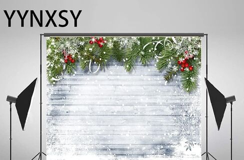 YYNXSY 8X6FT Christmas Theme Background Photography Background Holiday Wood Plank Snowflake Background Wooden Floor Christmas eve Background Home Room Decoration Background Christmas Eve YY-3504 in Saudi Arabia