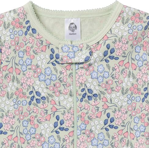 مجموعة من 3 بيجامات قطنية من قطعة واحدة بدون أقدام من Gerber للفتيات الصغيرات in Kuwait