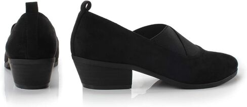 FOOTSELF Brief Women's Elastic Mid Heel Round Toe Pump Comfortable Casual Shoe in Saudi Arabia