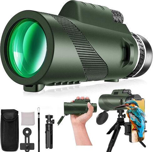 Monocular Telescope monoculars for Adults High Powered 80x100 High Powered Monocular Monoculars for Hiking Hunting Stargazing in Kuwait