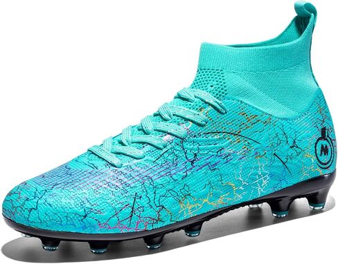 Mens Womens Soccer Cleats Youth Soccer Shoes Football Shoes High-Top Football Cleats Outdoor/Indoor Athletic Shoes Sneakers in Saudi Arabia