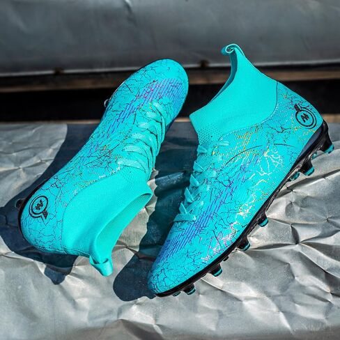 Mens Womens Soccer Cleats Youth Soccer Shoes Football Shoes High-Top Football Cleats Outdoor/Indoor Athletic Shoes Sneakers in Saudi Arabia
