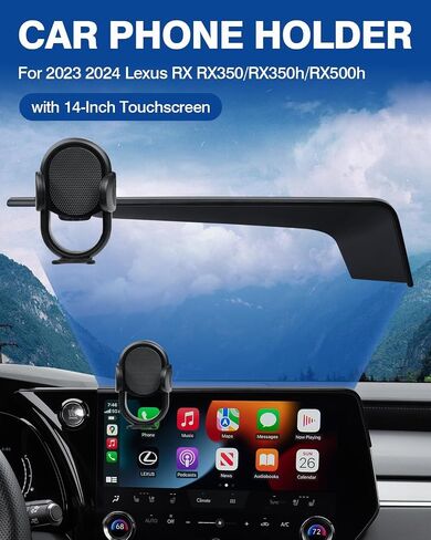 Autorder Car Phone Holder for Lexus RX 2020 2021 2022 Accessories Phone Mount 12.3-Inch Screen Cell Phone Automobile Cradles Hands-Free 360 Degree Rotation in Kuwait