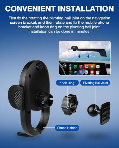 Autorder Car Phone Holder for Lexus RX 2020 2021 2022 Accessories Phone Mount 12.3-Inch Screen Cell Phone Automobile Cradles Hands-Free 360 Degree Rotation in Kuwait