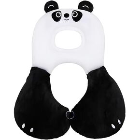 Kids Neck Pillow Kids Travel Pillow Cartoon Toddler Head and Neck Support Pillow Cotton U-Shape Kids Pillow Car Headrest Pillow Cushion for Car Seat