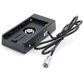 Power Supply Plate Adapter for Sony NP-F970 Battery BMPCC 4K Camera (Straight Cable)