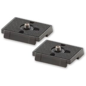 DANGER BUDDIES Tripod Mount for Manfrotto Tripod - Quick Release Mounting Plate with 1/4" 1/4-20 Stainless Steel Mounting Screw and Rubber Grip - Compatible with PL200 RC2 - (Black)