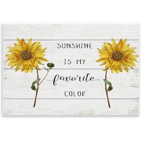 Stupell Industries Sunshine is My Favorite Color with Sunflower Accents
