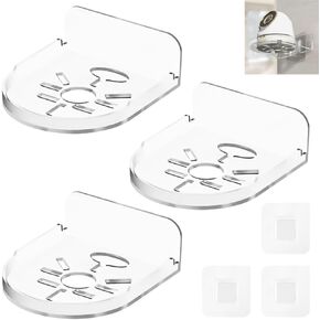 3 Pack Small Shelf, Security Camera Wall Mount Holder, Baby Monitor Mount,360°Rotation Security Bracket,Camera Not Included