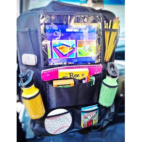 Car Backseat Organizer For Kids, Travel Accessories Waterproof, Durable and 9 Storage Pockets