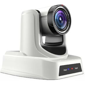 SMTAV PTZ Camera with 3G-SDI,HDMI and IP Streaming Outputs,30X + 8X Zoom,Video Conference Live Streaming Camera for Broadcast,Conference,Events,Church and School etc (30X, WhiteCamera)