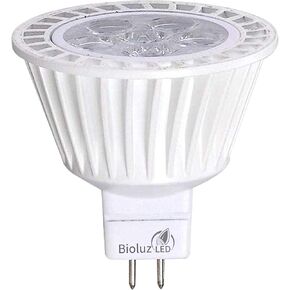 Bioluz LED 10 Pack MR16 LED 50W Halogen Equivalent Dimmable 7w 3000K 12v AC/DC UL Listed