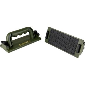 80700 Push Blocks - Push Blocks Set for Woodworking with Spring-loaded Heels, Patented Adjustable Heel Design, Non-slip TPE Rubber Gripper Bottom, And Ergonomic Handle