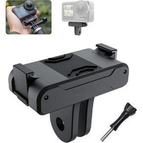 Magnetic Adapter Mount for DJI Action 5 pro 4 3, Quick Release Adapter with Connection Adapter and 1/4" Thread for DJI Accessories,Tripod, Selfie, Vlogging