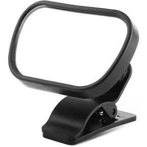 KIMISS Car sideRear View Mirror 360 Adjustable Car Rear Baby Mirror Seat Rear View Safety Mirror With Suction Cup Clip Black