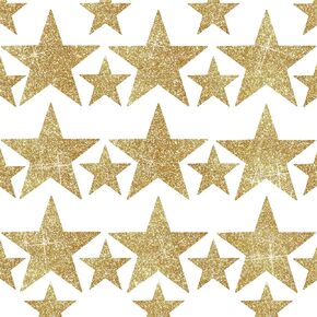 63 pcs Removable Vinyl Sparkling Star Wall Decals DIY Glitter Stars Wall Stickers Murals Star Sticker for Home Walls Kids Room Bedroom Living Room Bathroom Boys Girls Decor 2.5" 3 Sheets (Glod)