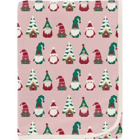 KicKee Print Swaddle Blankets, Silky Soft Baby Blanket, Security Blanket, Sized 40" x 29" (Peacock Plaid - One Size) in Saudi Arabia