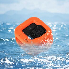HSU Floaty Case for GoPro Hero 11 Black Mini, Floating Case with Long Screw and Adhesive Anchors for Snorkeling, Surfing, Wakeboarding, GoPro Hero 11 Black Mini Accessories