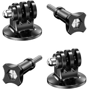2 Pieces Tripod Adapter Mount Threaded Mount Adapters with Thumbscrew Compatible for GoPro Action Cameras and Other Standard 1/4 Accessories (WG-3 01)