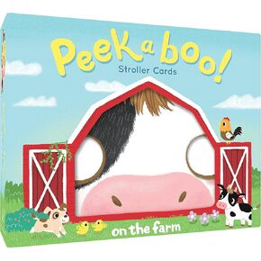Peekaboo! Stroller Cards: on The Farm Animal Themed Peekaboo Set, Unique Gift for New Mom & Dad