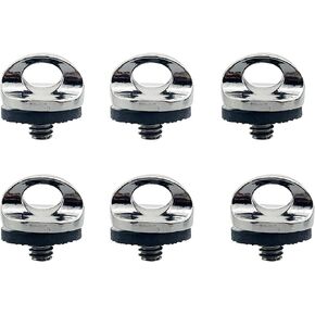 6PCS Camera Neck Strap Screw Holder 1/4 Inch Camera Screws Threaded Camera Screws with Rubber Washers for Quick Release or Attachment of Wrist Strap