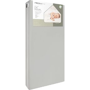 Milliard Memory Foam Crib Mattress, Newest Edition, Flip Technology, Firm Side for Baby and Soft Side for Toddler - 100% Cotton Cover, Made in The USA, 5.5x52x27.5 in.