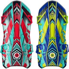 Sno-Storm Premium Foam Snow Sled 2-Pack | Superior Foam Recreational Snow sled | Tow Rope and Handles | Sized for Youth and Adults | Contoured Deck Design | 50in-127cm Design Length |, Camo