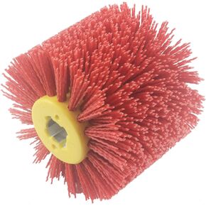 عجلة رسم الأسلاك الكاشطة، 120 × 100 مم، فرش تلميع حمراء ممتازة، فرشاة سنفرة ديامابراش لأداة تلميع الخشب، أداة تكييف السطح (120 حبيبة) in Kuwait