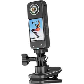 OSMO Action 4 360° Rotation Backpack Clip Mount Shoulder Strap Accessories for DJI Action 4/Gopro/Action Cameras/Insta360 X4