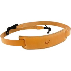 Classic Large Handmade Leather Camera Strap w/Universal Fit Kit, Natural/Cyan (2CLVV2530BL) in Saudi Arabia