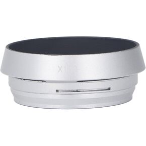 Metal Lens Hood Shade with 49mm Adapter Ring for X100 X100S Camera Silver, LAISANIM X100 Aluminum Silver Matte Camera Lens Hood Shades