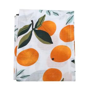 Muslin Canopy Blankets, Toddler Kids Infants Stroller Pushchair Cover Cloth Nursing Swaddle Cover Scarf Car Seat Breathable Covering Sun Shade(Orange)