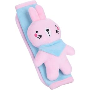 ITODA لطيف الكرتون مقعد السيارة منصات غطاء الحزام، الكتف حزام الأمان حزام الأمان التفاف وسادة عالمية حقيبة الظهر عربة لينة وسادة السفر الرقبة حامي للبالغين والأطفال in Kuwait