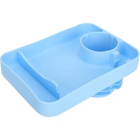 Kids Car Tray Multifunction Thickened Silicone Cup Holder Tray for Snacks Toys Books Travel