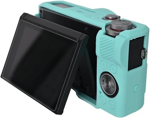 Case for Canon Powershot G7X Mark III Digital Camera, Soft Silicone G7X Mark III Camera Case Accessories, Protective Case Cover for G7XIII G7X3 with Detachable Lens Cover - White in Saudi Arabia