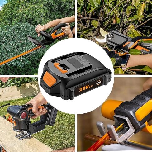 SKYON 20V 4.0Ah WA3575 استبدال البطارية ل20V 2.0Ah WA3525 WA3575 1.5Ah WA3520 بطارية ليثيوم مدمجة متوافقة مع Worx WG163 WG261 WG170 WG545 WX176L WG320 20 فولت بطارية أدوات الطاقة in Saudi Arabia