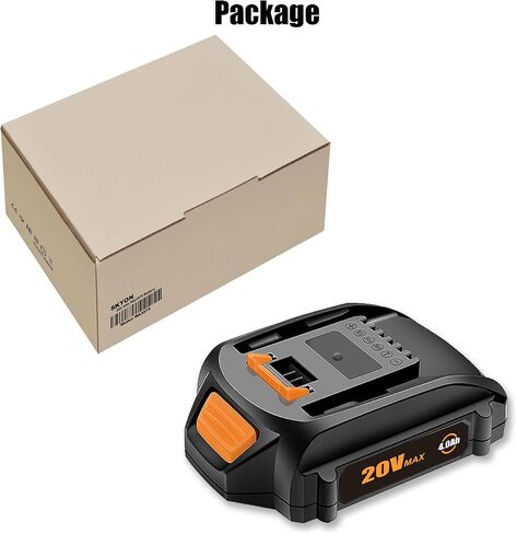 SKYON 20V 4.0Ah WA3575 استبدال البطارية ل20V 2.0Ah WA3525 WA3575 1.5Ah WA3520 بطارية ليثيوم مدمجة متوافقة مع Worx WG163 WG261 WG170 WG545 WX176L WG320 20 فولت بطارية أدوات الطاقة in Saudi Arabia