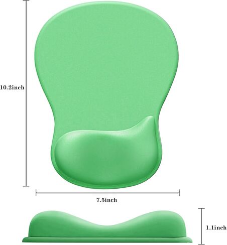 وسادة ماوس مع مسند للمعصم، وسادة ماوس مريحة مع دعم مريح لمسند المعصم من الجل وقاعدة من البولي يوريثان غير قابلة للانزلاق لسهولة الكتابة وتخفيف الألم، وسادة ماوس مكتبية متينة وقابلة للغسل (أزرق) in Kuwait