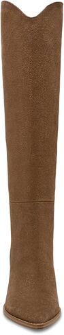 حذاء Steve Madden النسائي Bixby حتى الركبة، جلد سويدي رمادي داكن، 6 in Kuwait