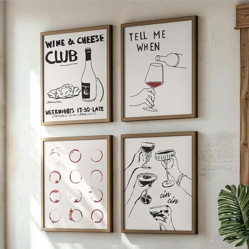 JXREQ Trendy Coffee Decor Wall Decor, Coffee Decor Pink Blue Coffee Posters Wall Art Prints Set of 4, Coffee Kitchen Decor, Coffee Decorations for Coffee Bar Livingroom Coffee Decorations, 8x10 Unframed in Kuwait