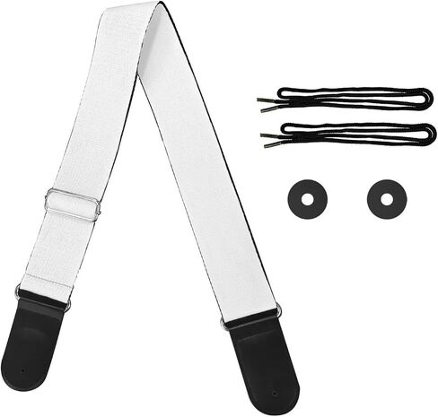 FOR U DESIGNS Guitar Straps Adjustable Shoulder Strap for Bass Acoustic Electric Guitars,Leather Ends & Polyester in Kuwait